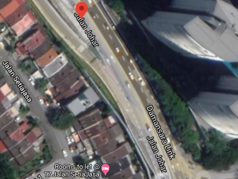 Jalan Johar, Bangsar ditutup sehingga Mac tahun depan. - Foto ihsan Google