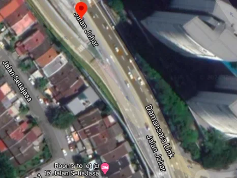 Jalan Johar, Bangsar ditutup sehingga Mac tahun depan. - Foto ihsan Google