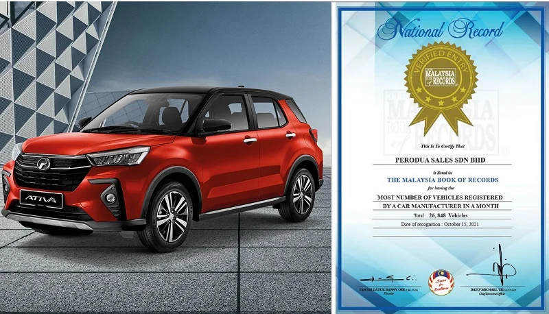 perodua rekod