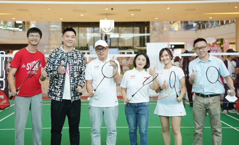 Friendly 3V3 Match between media, Tan Boon Heong, Li-Ning Malaysia, TotalEnergies, and Li-Ning Ambassador Dr. Bonn