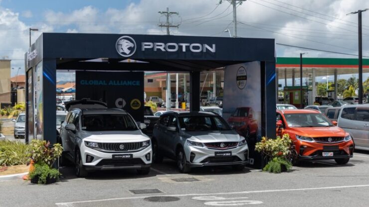Proton units on display in Trinidad and Tobago